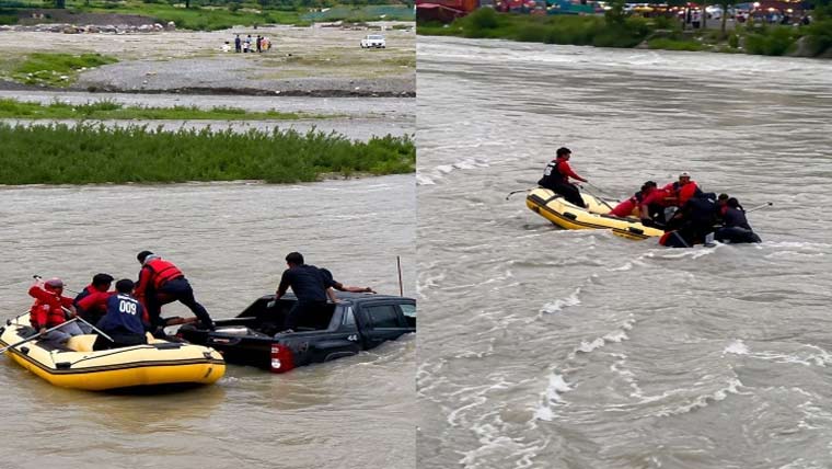 ناران: دریائے کنہار میں ٹک ٹاک بنانے کا شوق سیاحوں کو مہنگا پڑ گیا